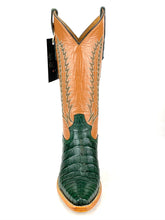 Load image into Gallery viewer, Forest Green Caiman Belly With Matching Belt
