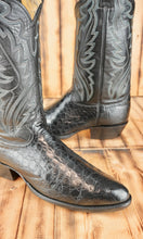 Load image into Gallery viewer, Justin American Black Alligator Flank/Belly 11.5D