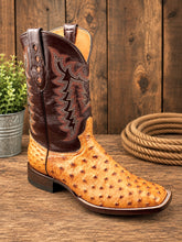 Load image into Gallery viewer, Cognac Burciatto Full Quill Ostrich
