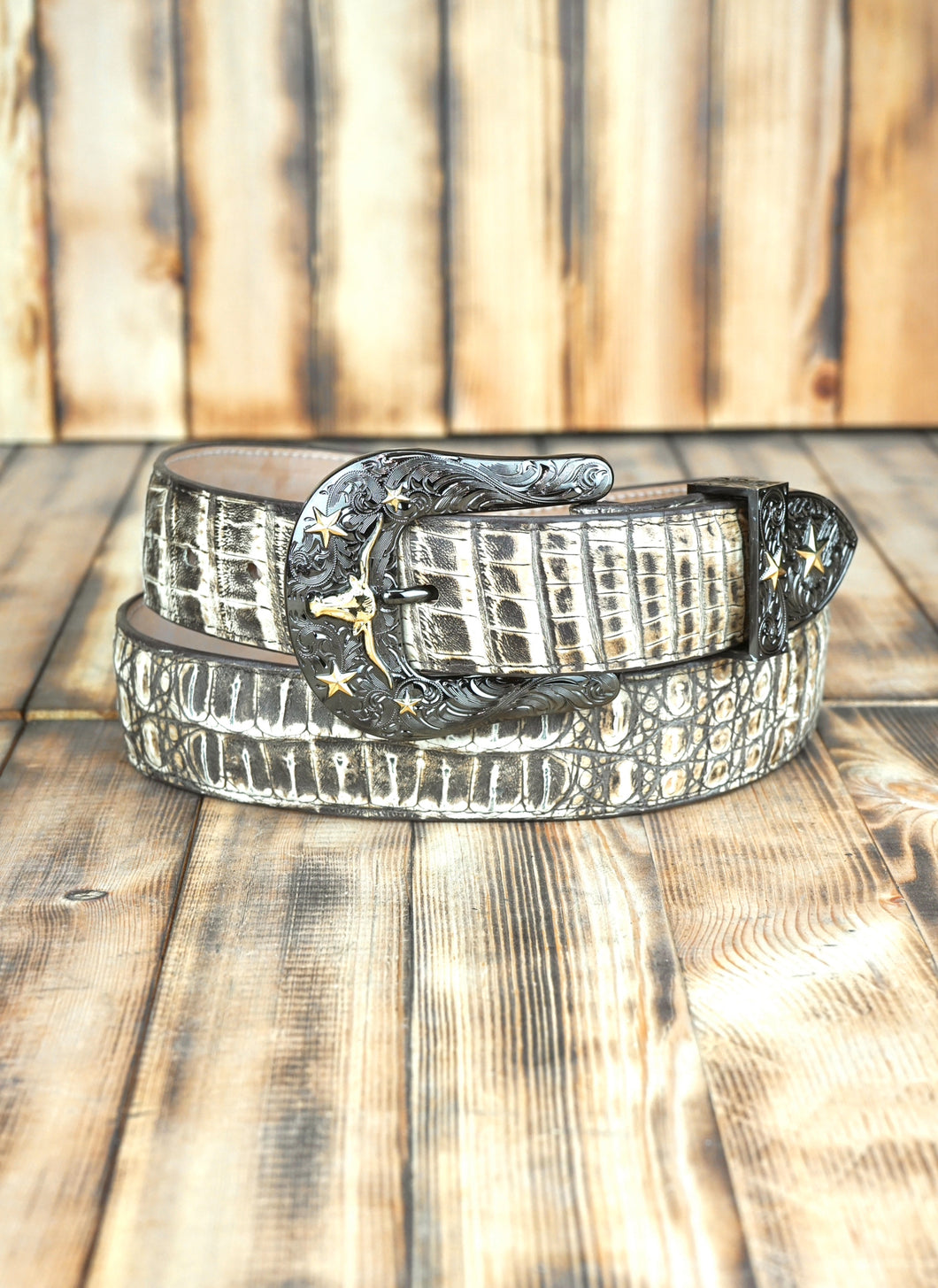 Antique Beige Caiman 38