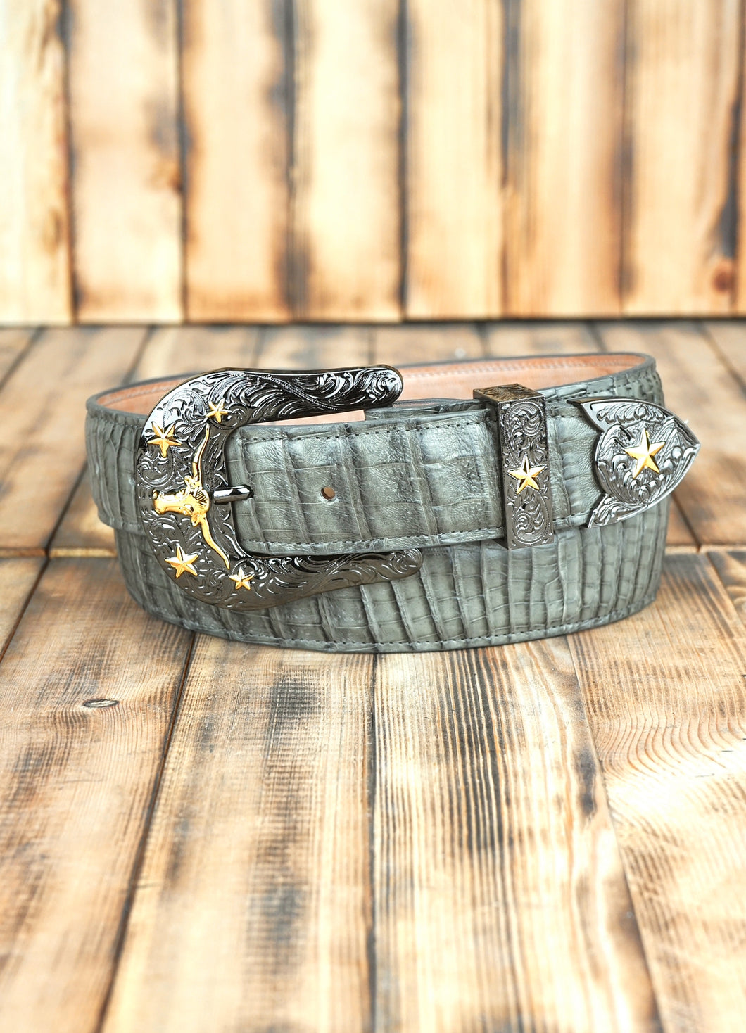 Grey Caiman Belly 38