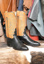 Load image into Gallery viewer, CUSTOM RAMIREZ &amp; SONS OSTRICH AND SHARKSKIN BOOTS – HANDMADE
