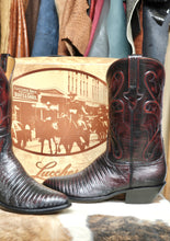 Load image into Gallery viewer, Lucchese Classics Black Cherry Teju Lizard 11D
