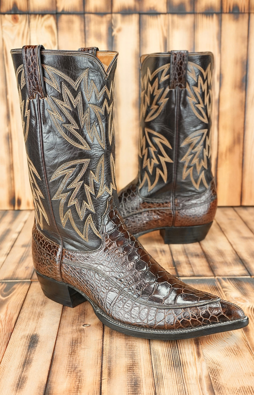 Justin Boot Co Chocolate Brown Sea 11A