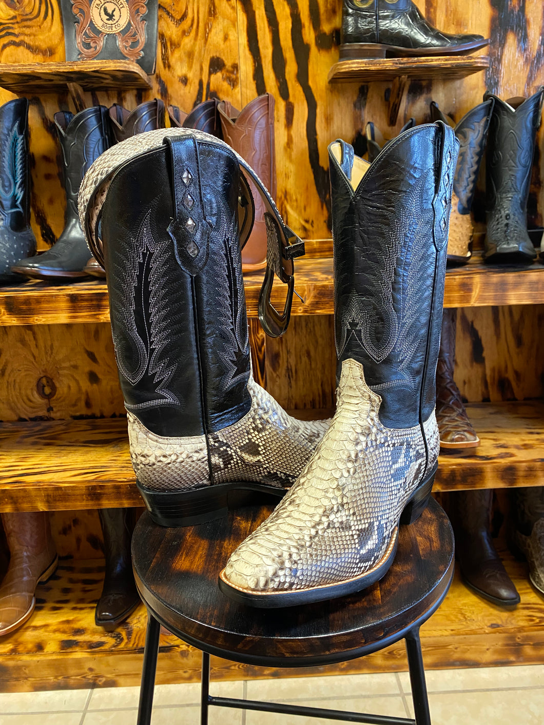 Natural Python 9.5D – J&J Specialty Boot Co.