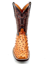 Load image into Gallery viewer, Cognac Burciatto Full Quill Ostrich With Matching Belt
