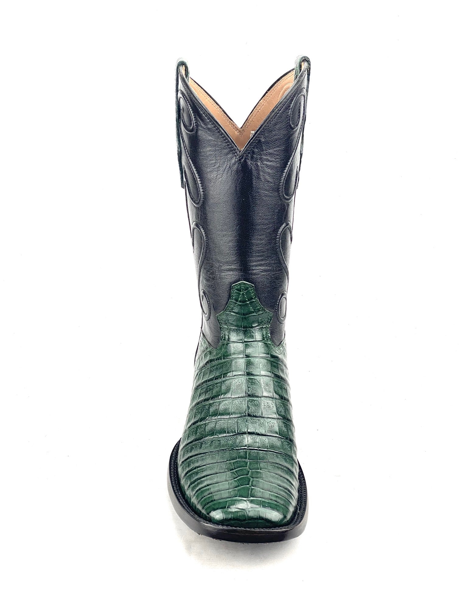 Forrest Green Caiman Belly With Matching Belt – J&J 